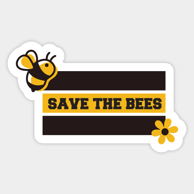 Save The Bees Sticker by Crisp Decisions